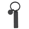 Basic Simple Style Customization Laser Engraving Long Strip 201 Stainless Steel Plating Unisex Bag Pendant Keychain