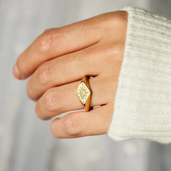 Basic Simple Style Devil'S Eye Sterling Silver Plating Inlay Zircon Rings