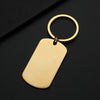 Basic Simple Style Geometric Customization Laser Engraving 201 Stainless Steel Plating Unisex Bag Pendant Keychain
