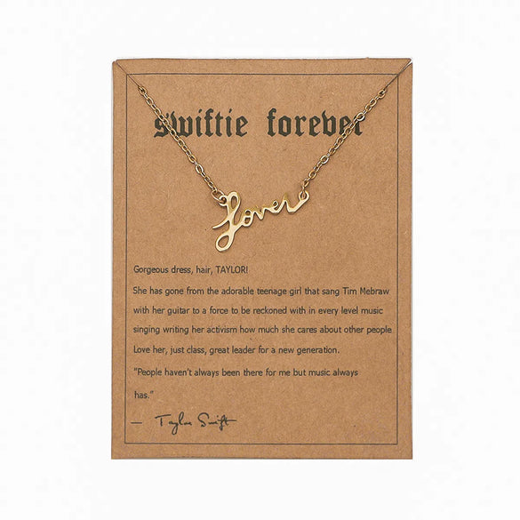Basic Simple Style Letter Stainless Steel Plating Pendant Necklace
