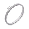Basic Solid Color Classic Style Solid Color 304 Stainless Steel Wristband In Bulk