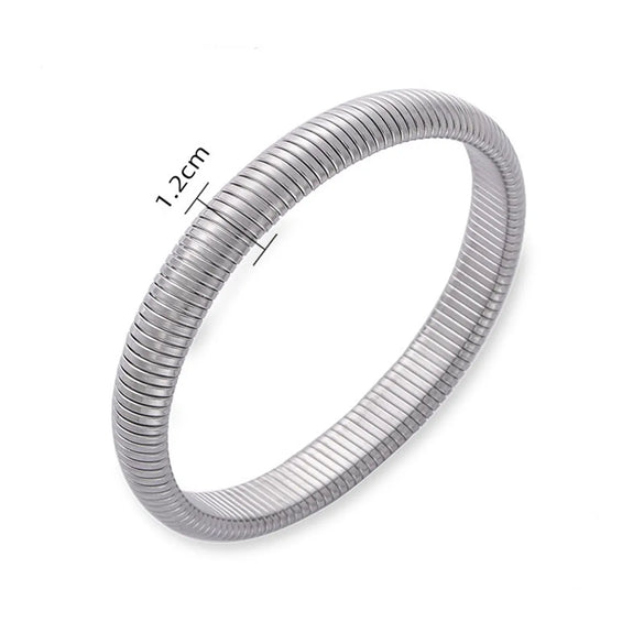Basic Solid Color Classic Style Solid Color 304 Stainless Steel Wristband In Bulk