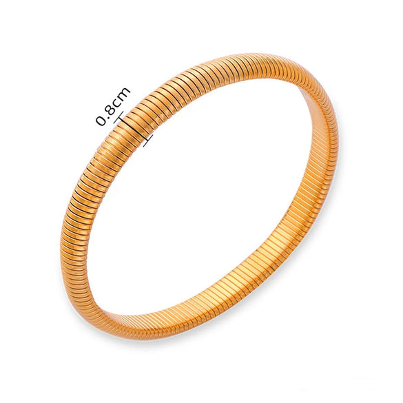 Basic Solid Color Classic Style Solid Color 304 Stainless Steel Wristband In Bulk