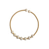 Basic Solid Color Freshwater Pearl Copper Bangle