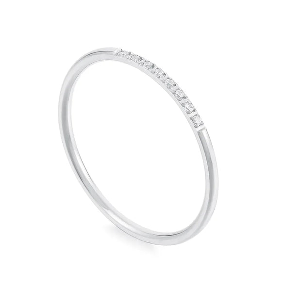 Titanium Steel 18K Gold Plated Rose Gold Plated Basic Inlay Solid Color Rhinestones Rings