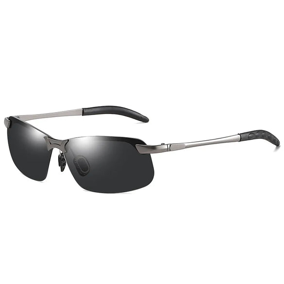 Basic Solid Color Tac Square Half Frame Women'S Sunglasses