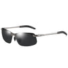 Basic Solid Color Tac Square Half Frame Women'S Sunglasses