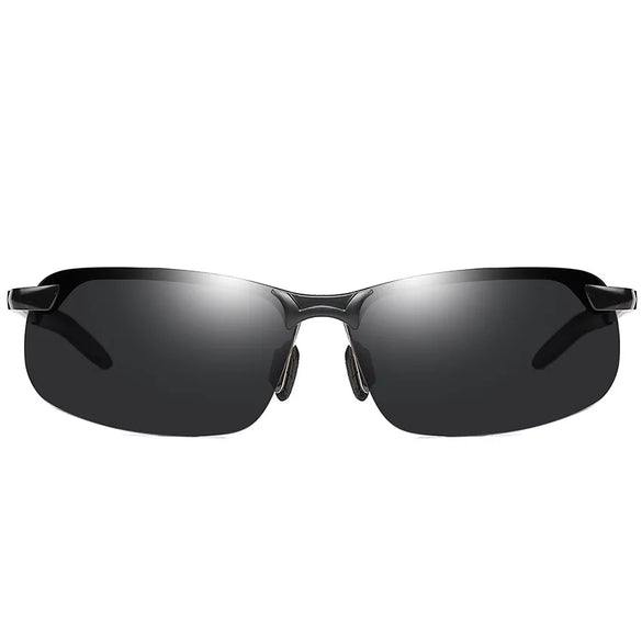 Basic Solid Color Tac Square Half Frame Women'S Sunglasses