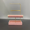 Basic Solid Color Velvet Metal Jewelry Display Jewelry Rack