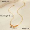 Beach Conch Flower Necklace Stainless Steel 18K Gold Plated Animal Zodiac Geometric Bow Pattern Fashion Ol Style
