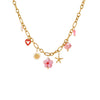 Beach Conch Flower Necklace Stainless Steel 18K Gold Plated Animal Zodiac Geometric Bow Pattern Fashion Ol Style