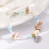 Beach Marine Bracelet Zinc Alloy Animal Zodiac Mixed Gemstone Setting Electroplating For Women