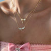 Beach Starfish And Conch Pendant Necklace Copper Electroplated 18K Gold Color Geometric Style For Women