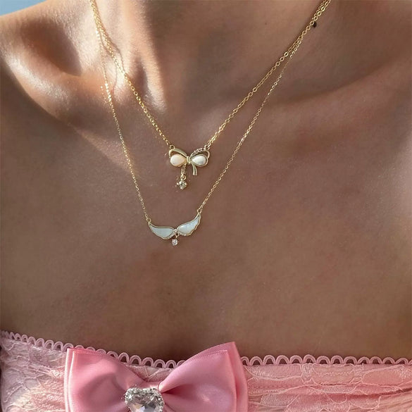 Beach Starfish And Conch Pendant Necklace Copper Electroplated 18K Gold Color Geometric Style For Women