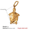Beach Starfish Conch Pendant Necklace 316L Stainless Steel 18K Gold Plated Eight Eyes Pattern