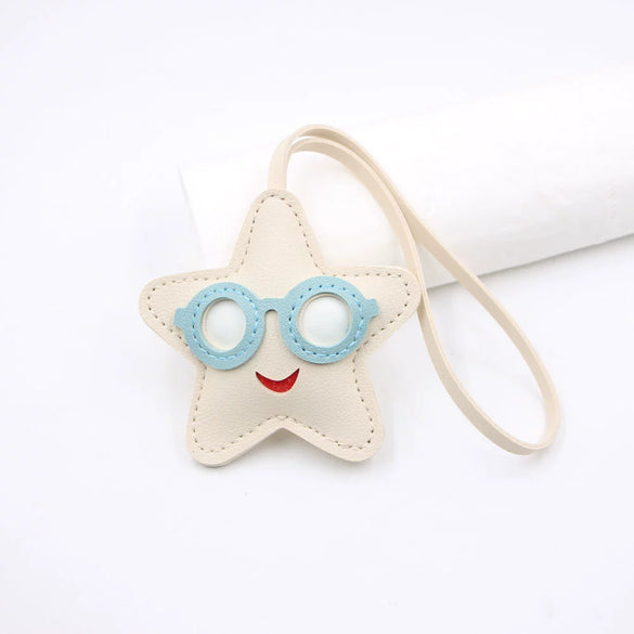 Beach Sunglasses Cool Star Lanyard Artificial Leather Pendant With Little Bear Pig Small Animal Pattern Electroplated Luggage Clothing Accessories Pendant Matching Accessories