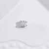 Bead Accessories Silver Handmade Gear Pattern Round Beads Zirconia