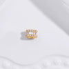 Bead Accessories Silver Handmade Gear Pattern Round Beads Zirconia
