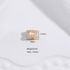 Bead Accessories Silver Handmade Gear Pattern Round Beads Zirconia