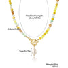 Bead Necklace Artificial Crystal Geometric Simple Light Luxury Electroplating Women's