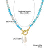 Bead Necklace Artificial Crystal Geometric Simple Light Luxury Electroplating Women's