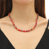 Bead Necklace Artificial Crystal Geometric Simple Light Luxury Electroplating Women's