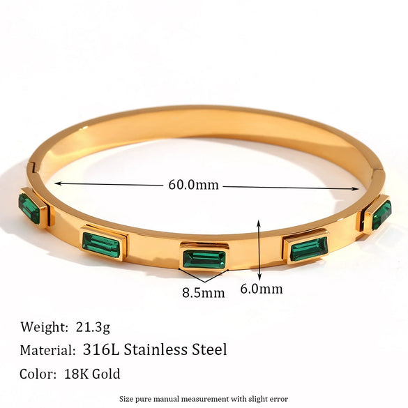 Bead String Bracelet Stainless Steel Geometric 18K Gold Plated Electroplated For Women