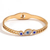 Bead String Bracelet Stainless Steel Geometric 18K Gold Plated Electroplated For Women