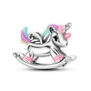 Beaded Accessories Copper Silverplated Animal Owl Rabbit Dripping Oil Design Diy Bracelet Pendant Accessories