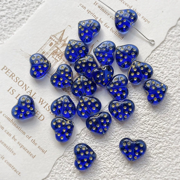 Beaded Accessories Glass Glazed Love Shape Retro Wave Dot Fuel Injection Bracelet Necklace Mobile Phone Chain