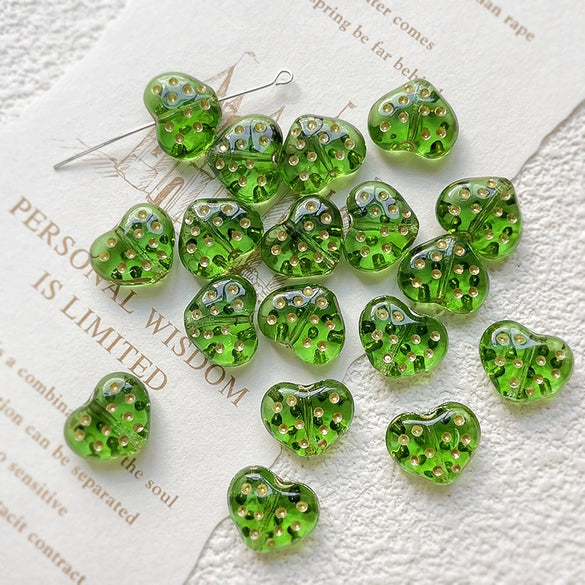 Beaded Accessories Glass Glazed Love Shape Retro Wave Dot Fuel Injection Bracelet Necklace Mobile Phone Chain