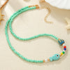 Beaded And Resin Animal Zodiac Style Electroplated Necklace And Bracelet