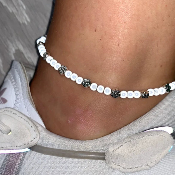 Beaded Anklet Geometric Style Women's Colorful Beads Bohemian Simple