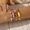 Beaded Bracelet Ceramic Imitation Pearl Crystal Geometric Handmade Jewelry