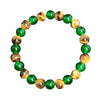 Beaded Bracelet Malachite Black Gallstone Tiger Eye Stone Volcanic Stone Handmade Fashion Geometric Unisex