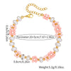 Beaded Bracelet Rice Beads Imitation Pearl Glass Geometric Retro Handmade Style For Men