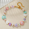 Beaded Bracelet Rice Beads Imitation Pearl Glass Geometric Retro Handmade Style For Men