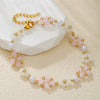 Beaded Bracelet Rice Beads Imitation Pearl Glass Geometric Retro Handmade Style For Men