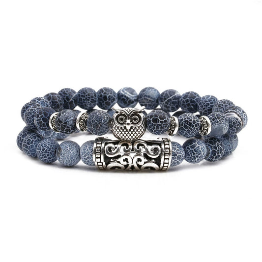 Beaded Bracelet Set Copper Animals Zodiac Style
