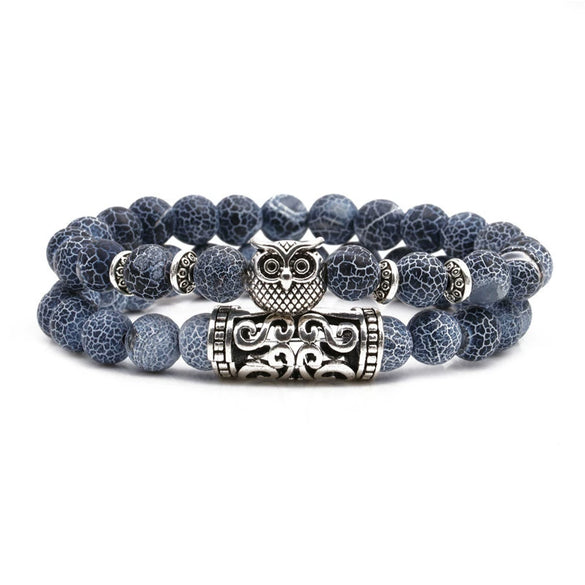 Beaded Bracelet Set Copper Animals Zodiac Style