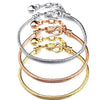 Beaded Bracelet Set Copper Plastic Heart Shaped Electroplated Bracelet Accessories