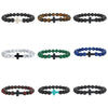 Beaded Bracelet Stone Geometric Manual Unisex Jewelry