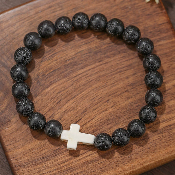 Beaded Bracelet Stone Geometric Manual Unisex Jewelry