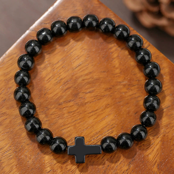 Beaded Bracelet Stone Geometric Manual Unisex Jewelry