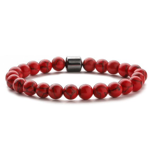 Beaded Bracelet Stone Handmade Unisex Geometric