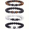 Beaded Bracelet Stone Handmade Unisex Geometric
