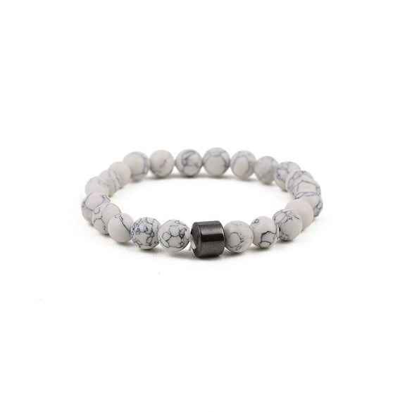Beaded Bracelet Stone Handmade Unisex Geometric