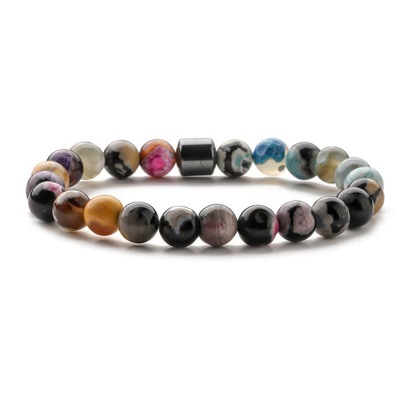 Beaded Bracelet Stone Handmade Unisex Geometric