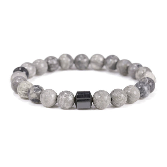 Beaded Bracelet Stone Handmade Unisex Geometric