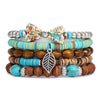 Beaded Bracelets Wood Zinc Alloy Natural Stone Geometric Electroplating Unisex